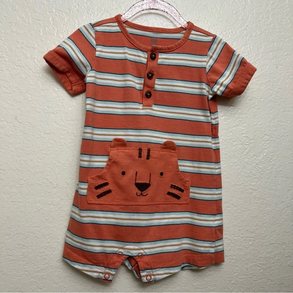 Carter's Just‎ One You® Baby Boys' Tiger Striped Romper - Orange